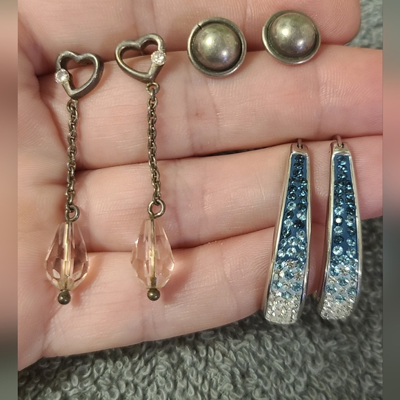 Sterling Silver 925 Assorted Jewelry Lot - Picture 6 of 14